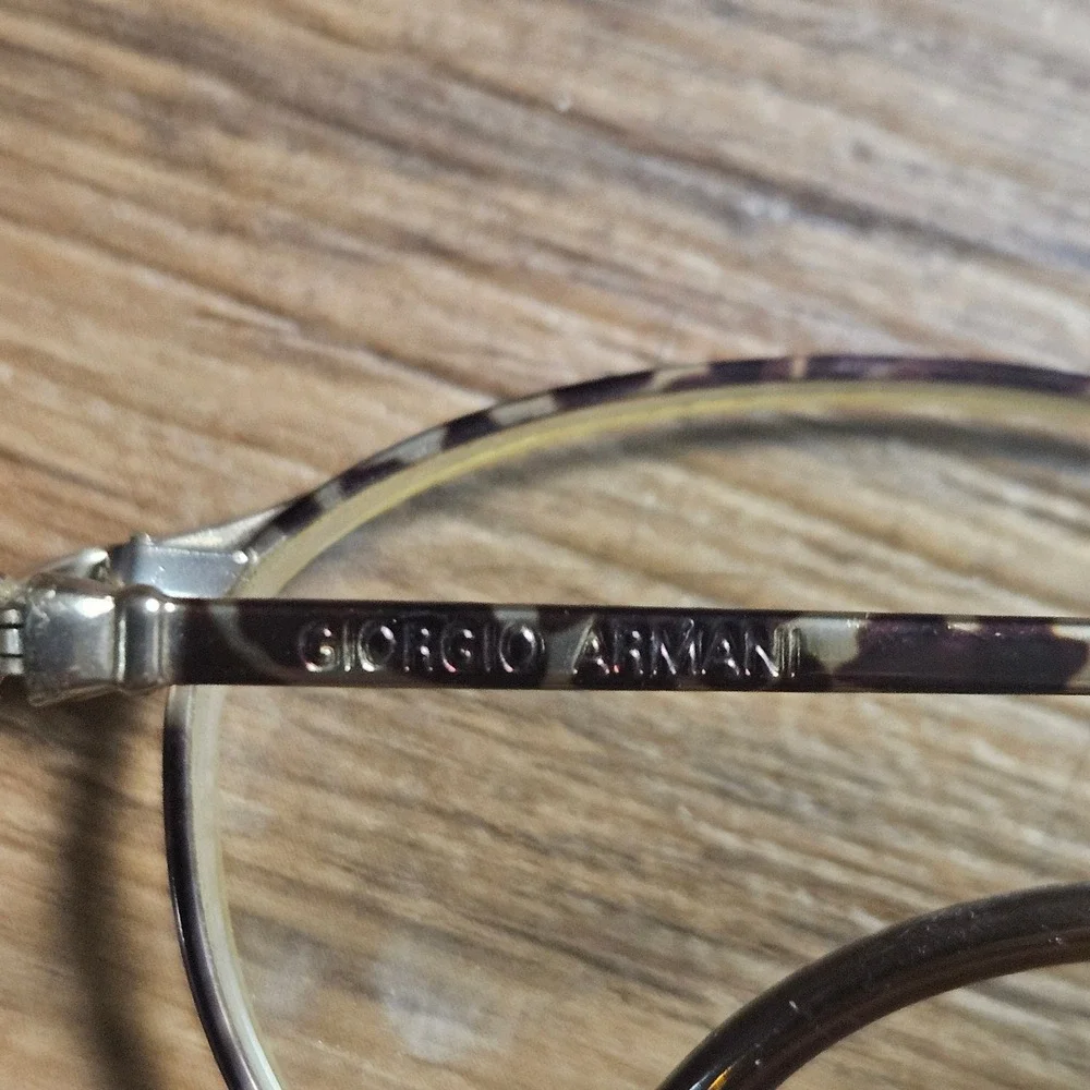 Vintage Giorgio Armani 188 875 Oval Tortoiseshell Eyeglasses Frames 51-18 Italy